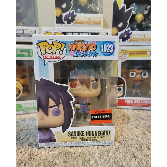 Funko Pop! Naruto Shippuden: Sasuke Rinnegan 1023 AAA Anime Exclusive - Picture 1 of 7